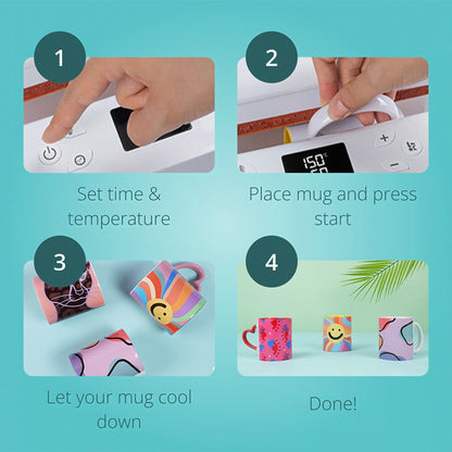 LOKLiK Auto Tumbler Heat Press - White