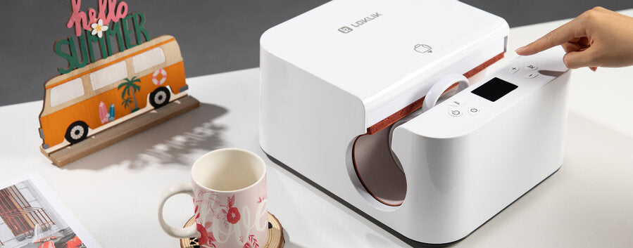 LOKLiK Auto Tumbler Heat Press - White