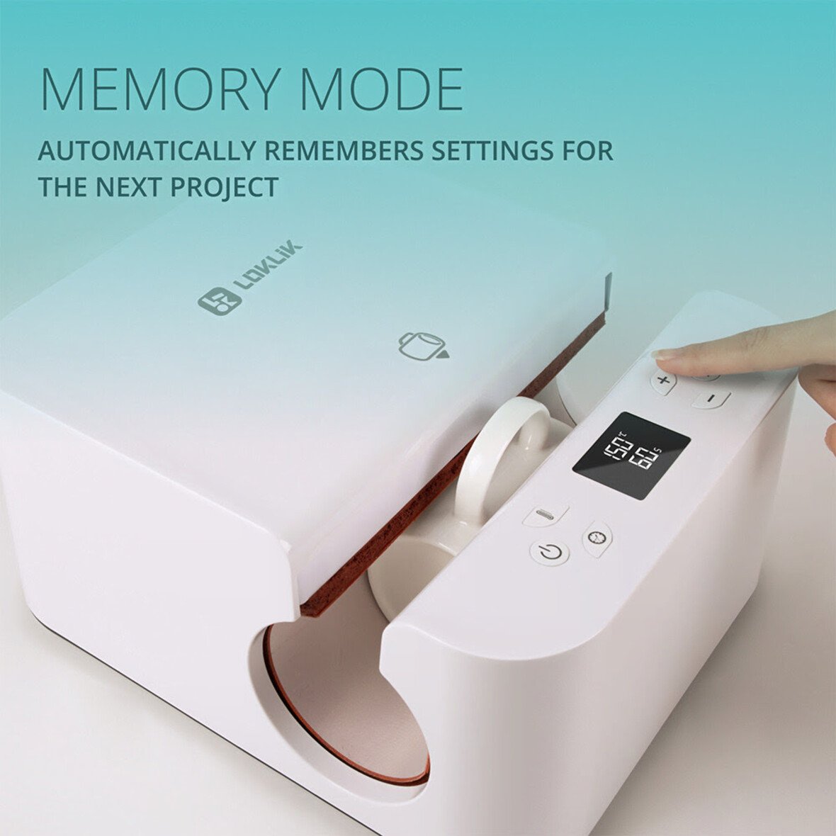 LOKLiK Auto Tumbler Heat Press - White
