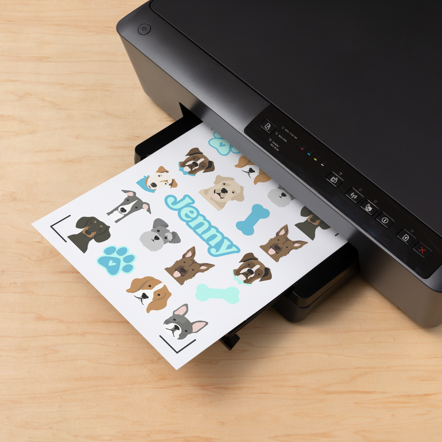 Cricut Sticker Set Waterproof A4 - 6 sheets (Transparent)