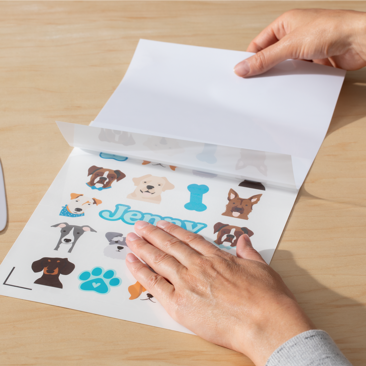 Cricut Sticker Set Waterproof A4 - 6 sheets (Transparent)